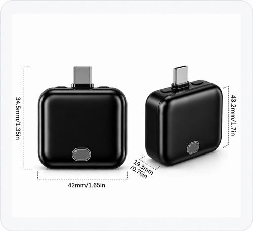 AutoStopCharge™ Smart USB-C Charging Adapter – Black