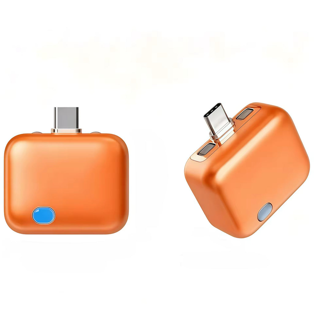AutoStopCharge™ Smart USB-C Charging Adapter – Orange