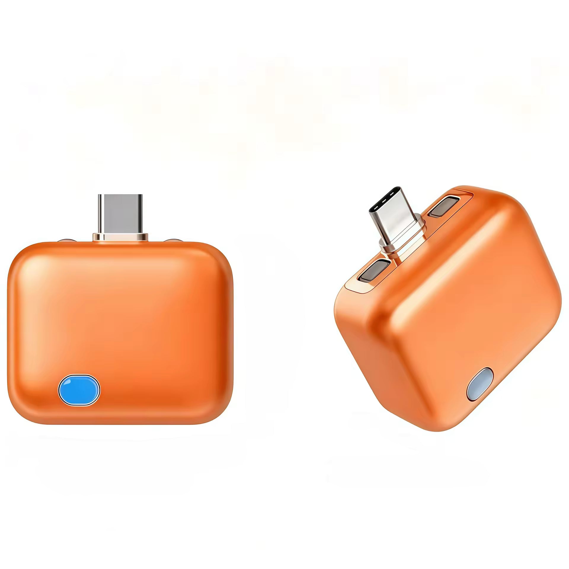 AutoStopCharge™ Smart USB-C Charging Adapter – Orange
