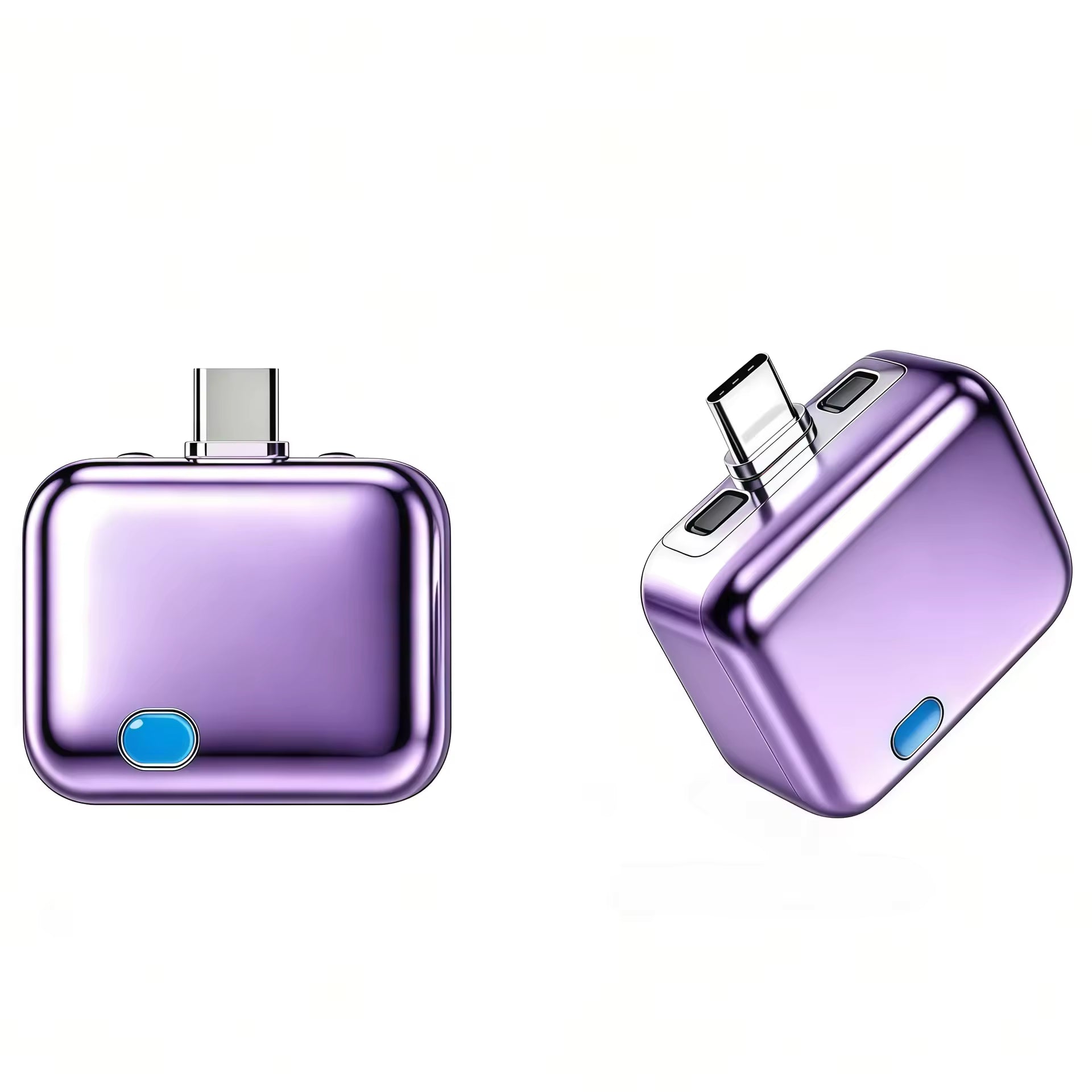 AutoStopCharge™ Smart USB-C Charging Adapter – Purple